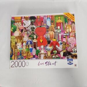 New in‎ Box MB Jigsaw Puzzle Lars Stewart "Perfume Bottles" 2000 Pc 32"x24"